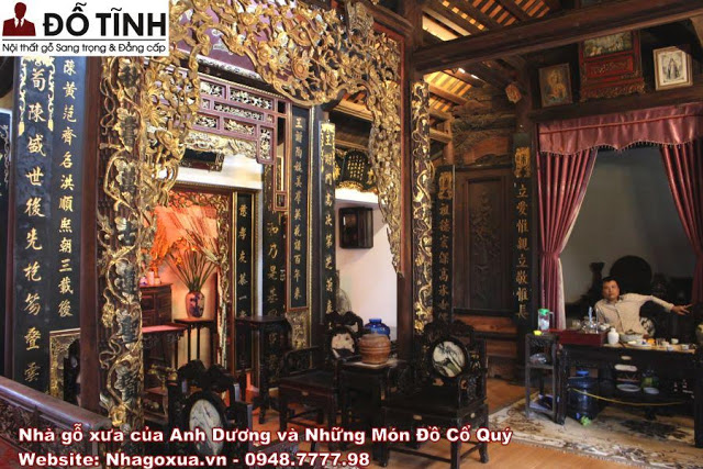 Điểm danh bàn ghế gỗ gụ phòng khách "chất" nhất tháng 9 nha go hai minh anh duong 9