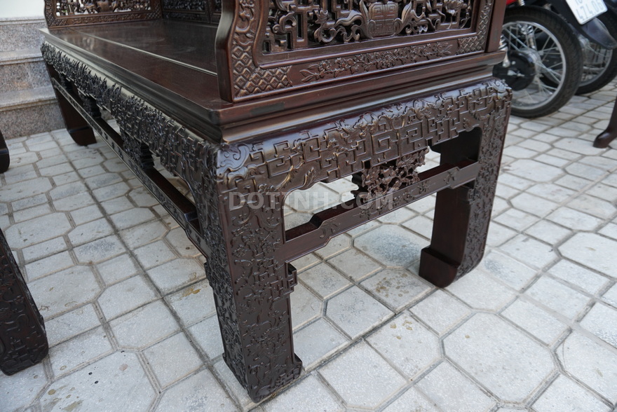 Mẫu bàn ghế cổ điển đẹp: Trường triện dắt (TK11)