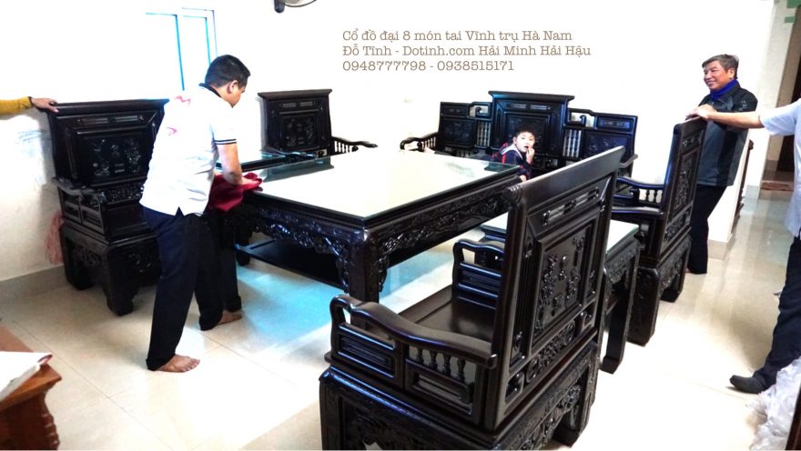 Lựa chọn bộ trường kỷ gỗ 6 món, 9 món - Ảnh: Dotinh.com
