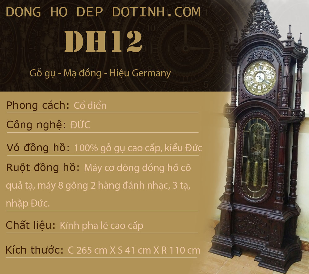 Lưu ý cách đặt đồng hồ cây trong phòng khách