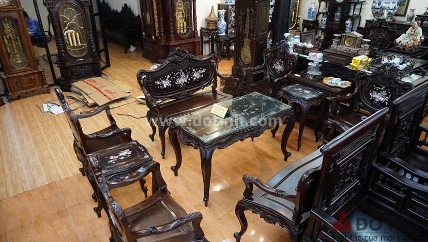 Những bộ bàn ghế gỗ đẹp nhất việt nam tại Dotinh.com