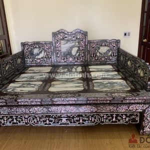 SG18: Sập 3 thành khảm ốc đỏ lửa vàng chanh(2m15-1m75)