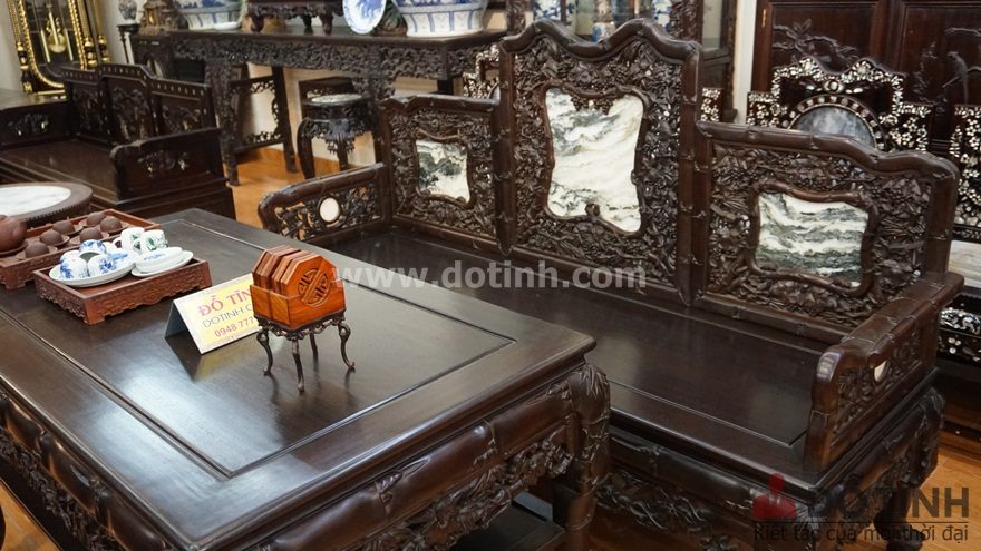 Ưu điểm của bàn ghế trường kỷ gỗ trên thị trường (Ảnh: Dotinh.com)