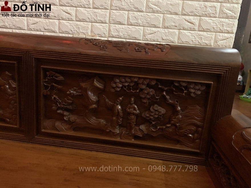 Đường nét chạm đục nhìn thật, rất khôn tạo lên 1 bức tranh đầy hoạt ngôn - Ảnh: Dotinh.com