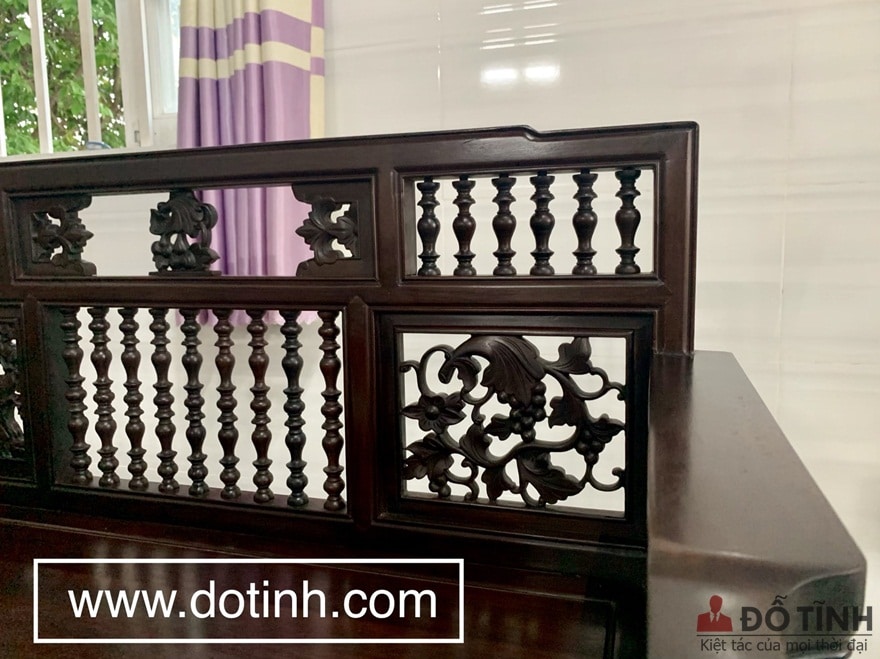 Mặt ghế, tay ghế được đánh nhám vô cùng nuột nà, phẳng phiu - Ảnh: Dotinh.com