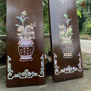 TG23: Cặp câu đối cây mai cây lựu cực sang
