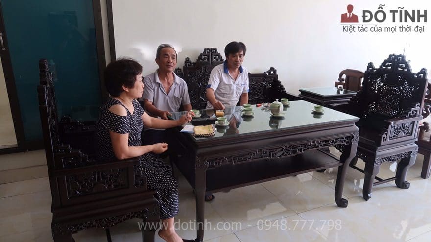 Bàn giao bộ trường ngũ lân Huế 6 món tại Nam Sách, Hải Dương - Ảnh: Dotinh.com