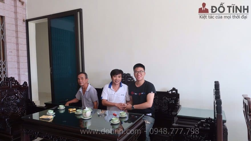 Bàn giao bộ trường ngũ lân Huế 6 món tại Nam Sách, Hải Dương - Ảnh: Dotinh.com