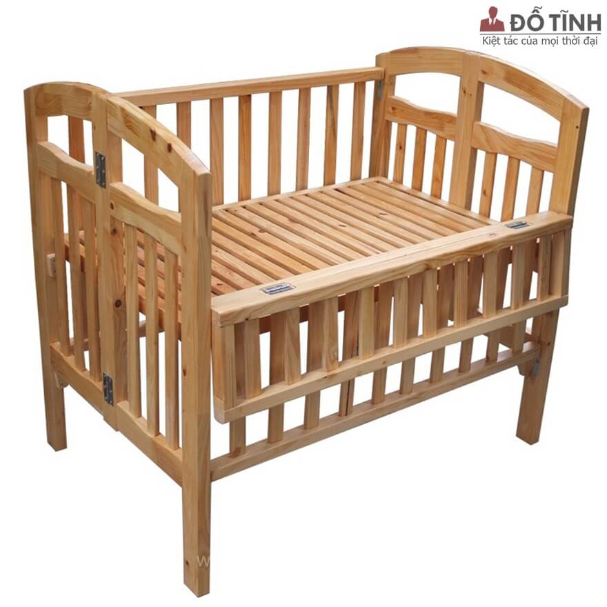 Cũi trẻ em gỗ cao su - Ảnh: Internet