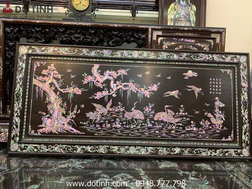 TG27: Tranh gỗ tùng hạc diên niên đẳng cấp - Ảnh: Internet TG27: Tranh gỗ tùng hạc diên niên đẳng cấp - Ảnh: Internet