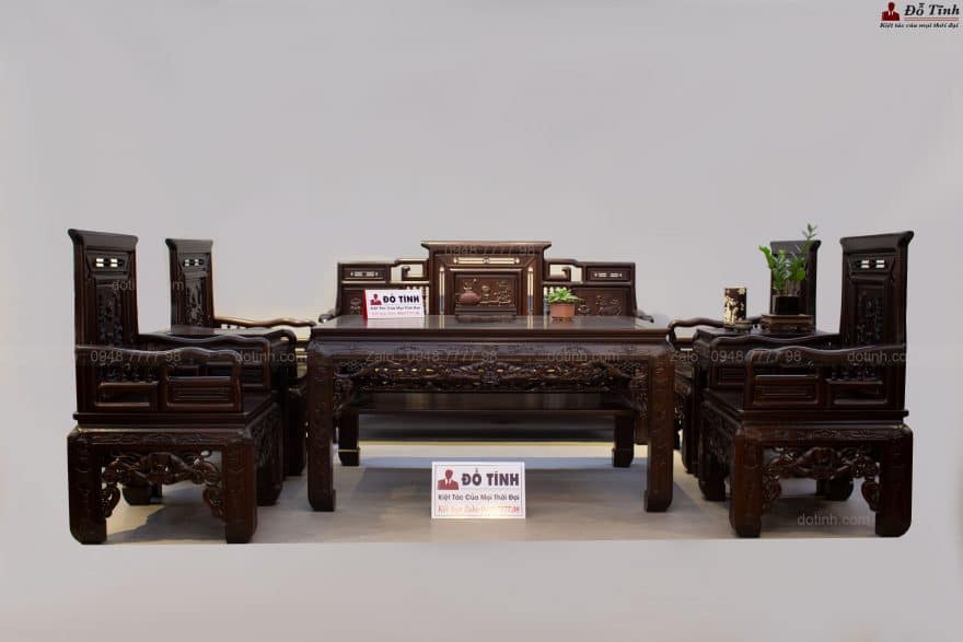Trường kỷ cổ đồ đại 8 món