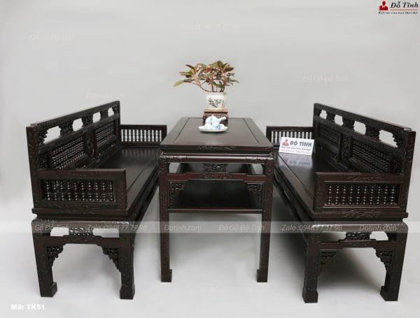 Bộ trường kỷ Huế song tiện 3 món tại dogodotinh.com