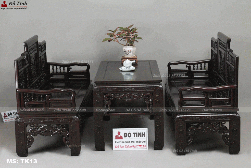 Trường kỷ cổ đồ đại 3 món