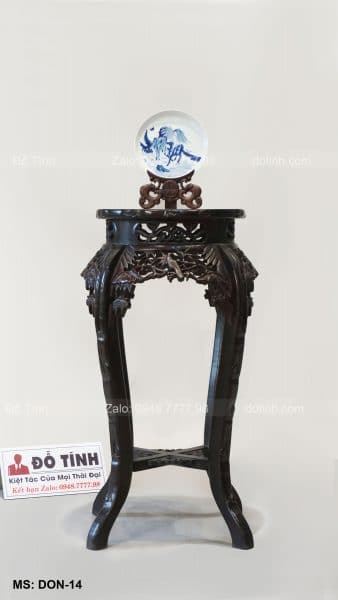 DON-14| Đôn Gỗ Trúc Cổ Cao| Mặt Bích Dáng Kiều | DK 37cm Đôn gỗ trúc cổ cao, nơi sản xuất đôn trúc nam định, đôn gỗ đẹp giá rẻ, mẫu đôn gỗ đẹp