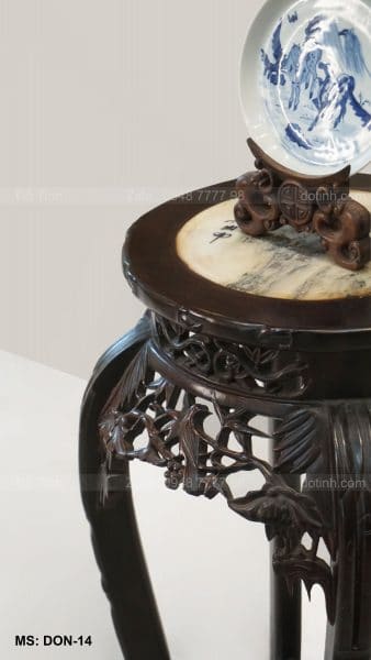 DON-14| Đôn Gỗ Trúc Cổ Cao| Mặt Bích Dáng Kiều | DK 37cm Đôn gỗ trúc cổ cao, nơi sản xuất đôn trúc nam định, đôn gỗ đẹp giá rẻ, mẫu đôn gỗ đẹp