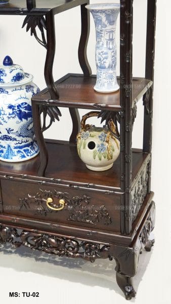 Tủ bày đồ trúc kiểu tàu, nơi sản xuất tủ bày đồ, nơi bán tủ bày đồ, mẫu tủ bày đồ đẹp nhất