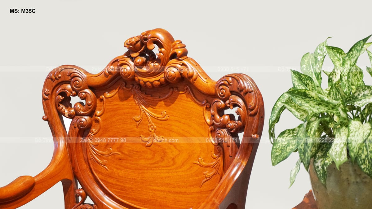 M35C: Bộ bàn ghế Louis hoàng gia | gỗ hương Lào Bộ bàn ghế Louis hoàng gia gỗ hương Lào - hình ảnh tựa Louis