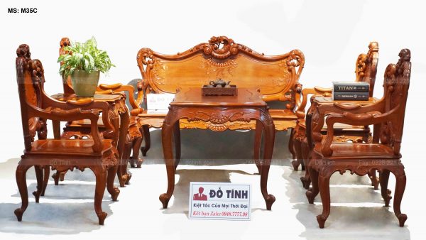 bo ban ghe louis hoang gia go huong lao 34