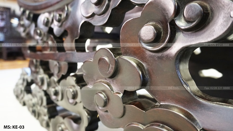 KE-03| Kệ Bày Đồ Ánh Trăng Khuyết kệ bày đồ ánh trăng khuyết gỗ gụ - Đường nét trơn chu, mềm mại