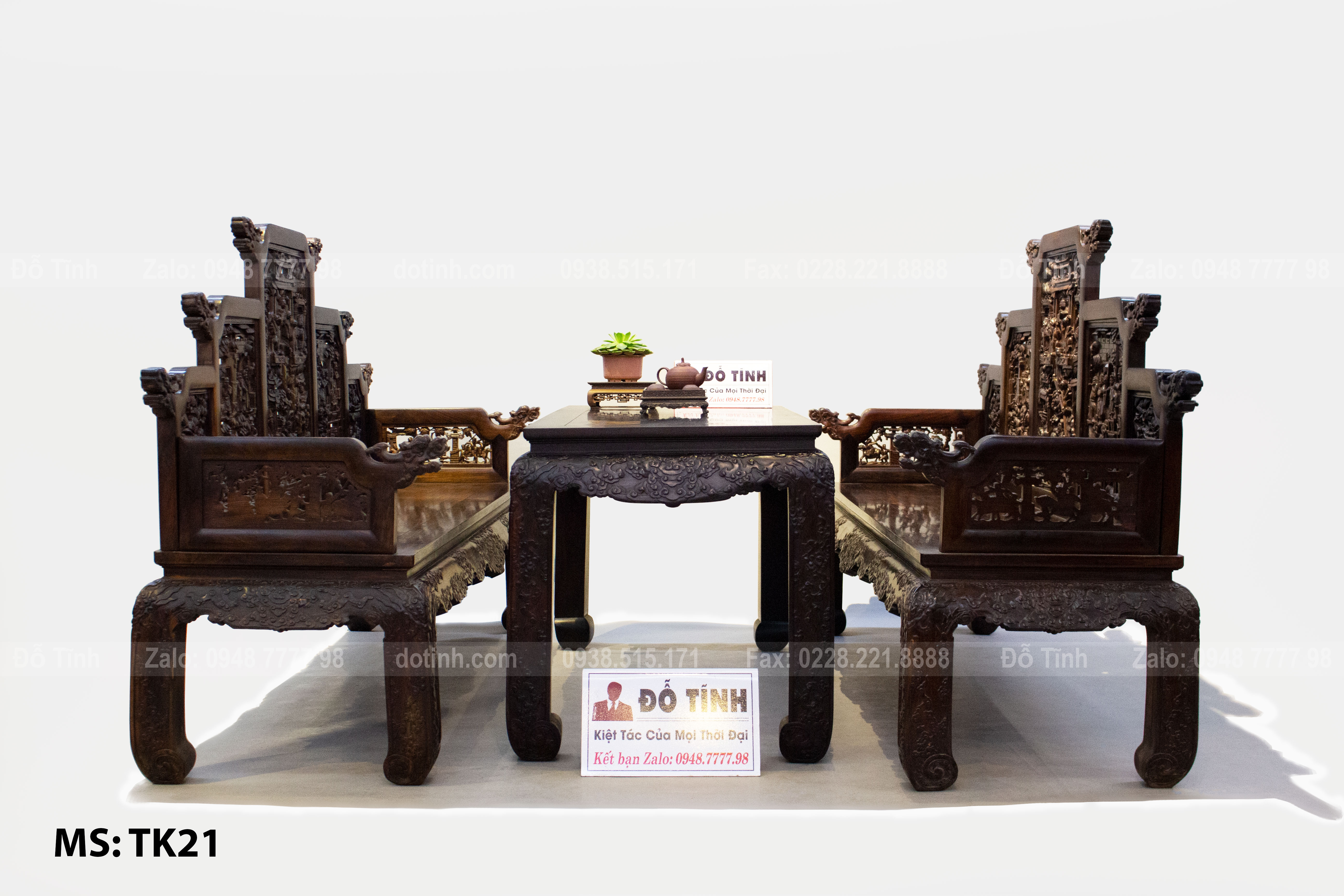 TK21-2021| Trường ngũ sơn gỗ trắc hàng VIP Trường kỷ ngũ sơn gỗ trắc - Đỉnh cao nghệ thuật
