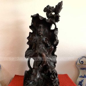 tượng cổ phật bà quan âm gỗ tử đàn