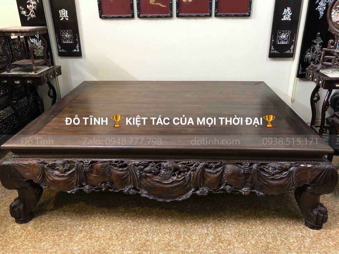 SG-03 2021| Siêu phẩm sập vắt vải gỗ gụ hàng tái