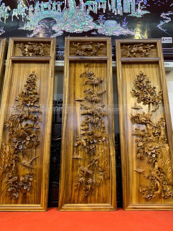 Tranh tu quy tung cuc truc mai duc tay 14