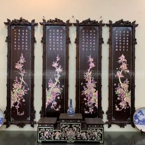 bộ tranh tứ quý tùng cúc trúc mai