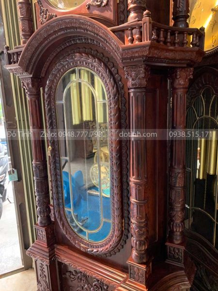 DH25-2021| Đồng Hồ Cây Đức Gỗ Cẩm Lai dong ho cay go cam 6