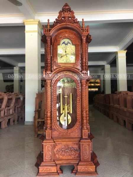 đồng hồ cây gỗ hương