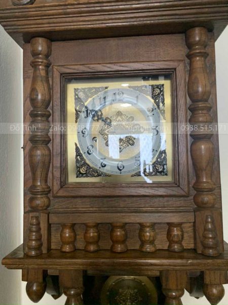DH26-2021| Đồng Hồ Quả Lắc Treo Tường Gỗ Sồi dong ho qua lac treo tuong go soi 2