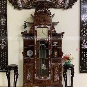 đồng hồ tủ chùa khảm ốc