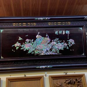TG03-2021| Tranh Khảm Ốc Phu Thê Viên Mãn