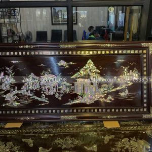 TG33-2021| Tranh Khảm Ốc Chợ Quê