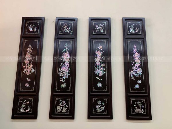 Bộ tranh tứ bình khảm ốc đẹp