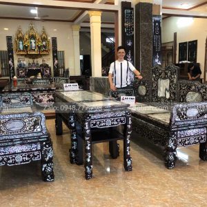 trường kỷ huế tam sơn khảm ốc xà cừ