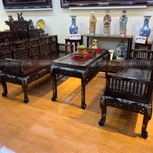 trường kỷ huế song tiện khảm ốc