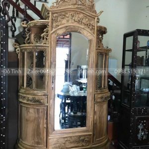 TU44-2021| Tủ Chùa Gỗ Gụ Ta Vân Siêu Đẹp