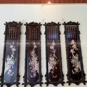 TG93-2021| Tranh Tứ Quý Khảm Ốc Cực Bắt Mắt!