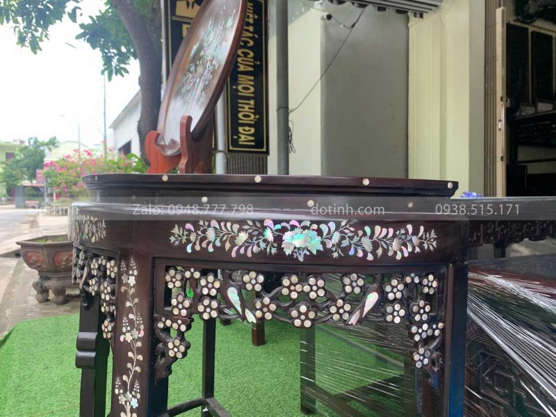 BAN09-2021| Bàn Bán Nguyệt Khảm Ốc ban ban nguyet kham oc 4