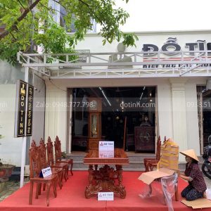 AA55-2021| Bộ Bàn Ăn Gỗ Hương: "Cù Lá Miền Tây" 9 Món