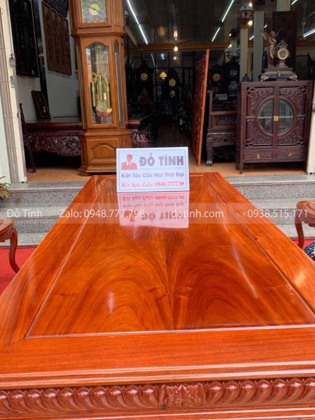 AA55-2021| Bộ Bàn Ăn Gỗ Hương: "Cù Lá Miền Tây" 9 Món bo ban an go huong cu la mien tay 9 mon 4