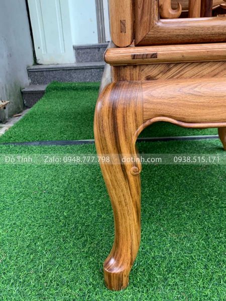 AA31-2021| Bộ Ghế Móc Mỏ 9 Món Vân Siêu Khủng| Gỗ Gụ Ta Quảng Bình bo ghe moc mo go gu ta quang binh 6