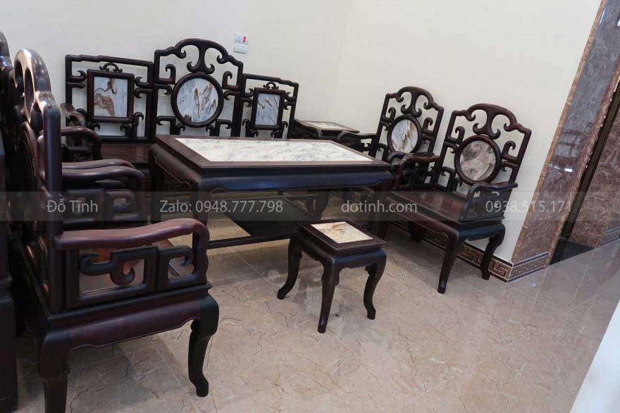 AA53-2021| Bộ Ghế Móc Mỏ Gỗ Trắc bo ghe moc mo go trac 1