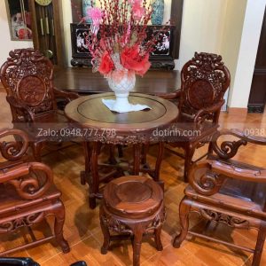 AA72-2021| Bộ Ghế Trúc Kép Gỗ Trắc Nam Phi