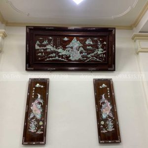 TG52-2021| Cặp Tranh Cá Chép Ly Ngư Vòng Nguyệt Cực Đỉnh!