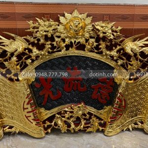 TG113-2021| Cuốn Thư Câu Đối Sơn Son Thếp Vàng