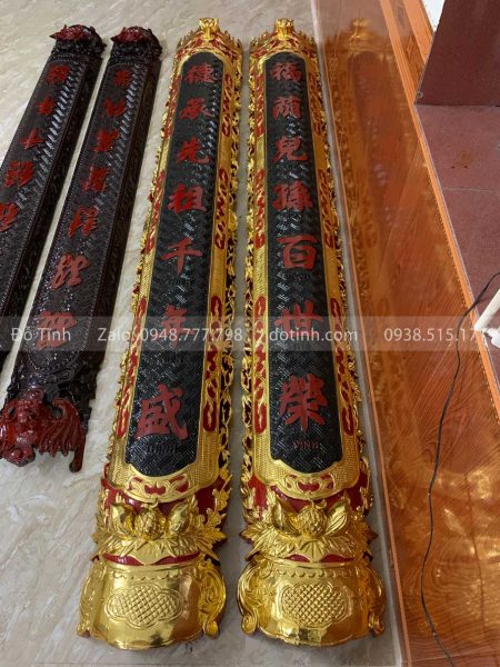 TG113-2021| Cuốn Thư Câu Đối Sơn Son Thếp Vàng cuon thu cau doi son son thep vang 6