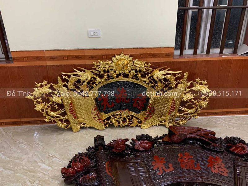 TG113-2021| Cuốn Thư Câu Đối Sơn Son Thếp Vàng cuon thu cau doi son son thep vang 8