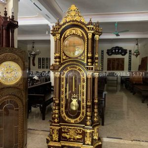 DH33-2021| Đồng Hồ Cây Tứ Trụ Dát Vàng